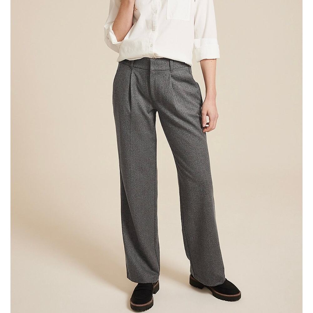 Maurice’s Women’s Gray Idealist High Rise Brushed Wide Leg Pant Sz 14L